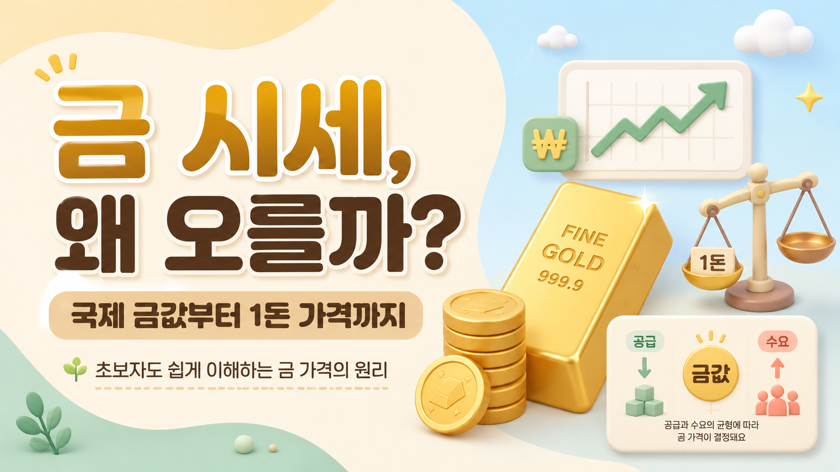 금 시세를 정하는 4가지 요인 총정리 썸네일
