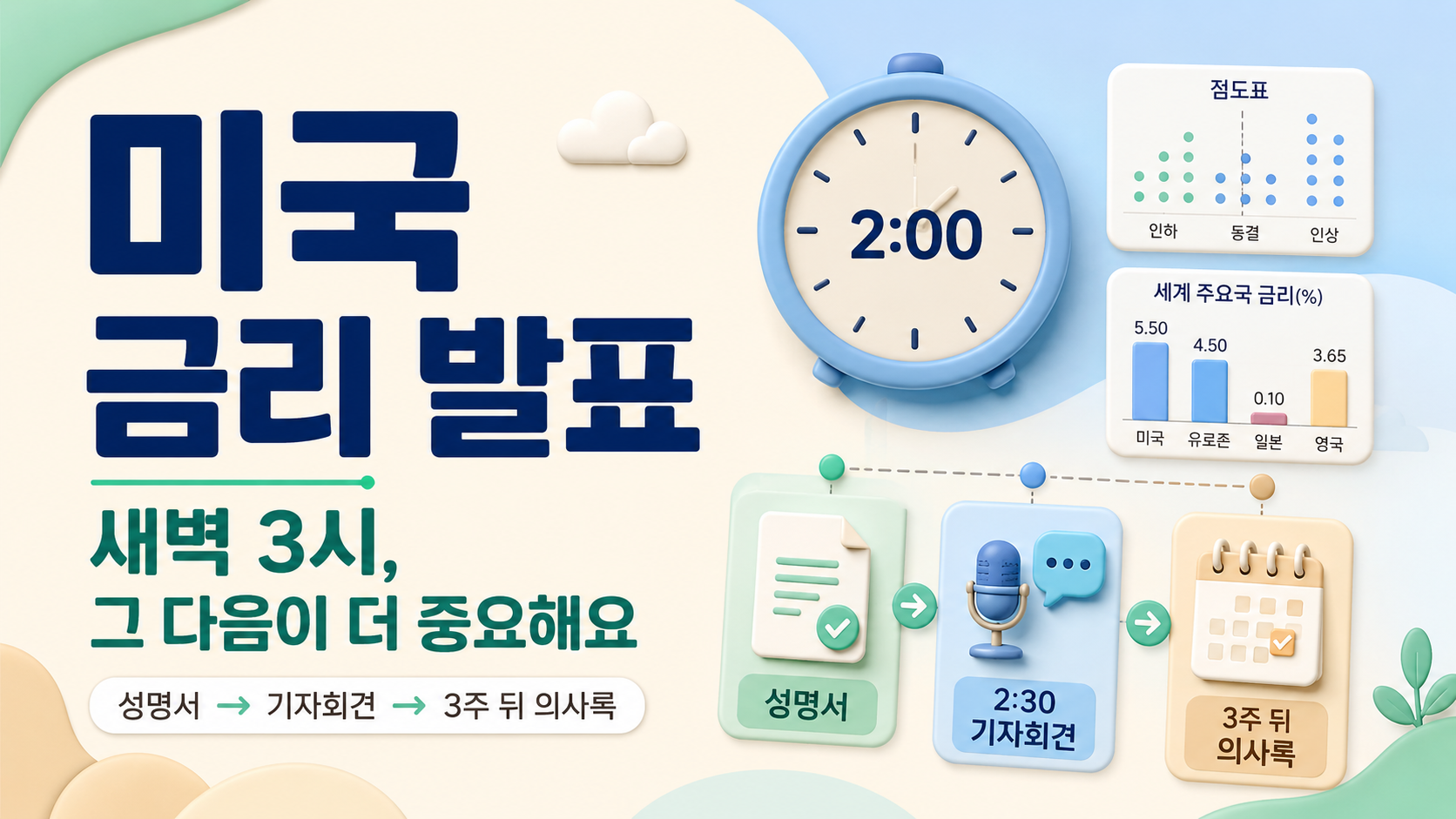 미국 금리 발표, 메인 이벤트는 30분 뒤 기자회견 썸네일